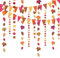 iwiio Autumn Decorations, Autumn Bunting Banner Set, Thanksgiving Decorations Maple Leaves Streamers Hanging Garlands Paper Flag for Autumn Home Decor, Wedding Birthday Party Supplies