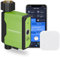 ZIGBEE - Timer per irrigazione da giardino intelligente con gateway ZIGBEE, contatore dell'acqua a turbina integrato, fino a 10 programmi programmabili, compatibile con l'app Tuya Smart e Smart Life