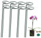Plant Support Stakes, Garden Single Stem Flower Support Stake Amaryllis Plant Cage Support Rings With 2m Green Tape Jute Rope for Tomato Orchid Lily Peony Rose Flower Stem (40cm/ 8 Pack)