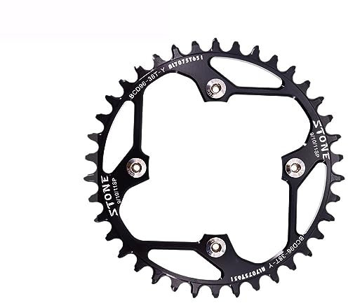 LUOKEKE Platos para Bicicletas Plato Redondo 96BCD 36t 38 40t 42 44 46 48T MTB Bike Chainwheel 96bcd Bicicleta Narrow Wide Plato(48T)