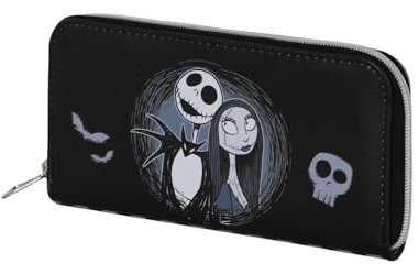 Disney L'Étrange Noël de Monsieur Jack Love-Portefeuille Essentiel, Noir, 19 x 10 cm