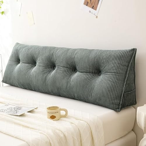 OLHAUYUAN Großes Kopfteil Keilkissen Bettruhe Lesekissen Nackenrolle Dreieckskissen für Sitzen im Bett-Rückenlehne Positionierung Unterstützung Langes Kissen für Daybed