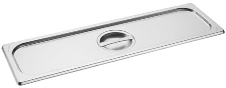 Vogue Stainless Steel Gastronorm Lid, GN 2/4 | Helps prevent warping during extreme heat or shifts, ensuring reliable food protection across busy commercial kitchens.