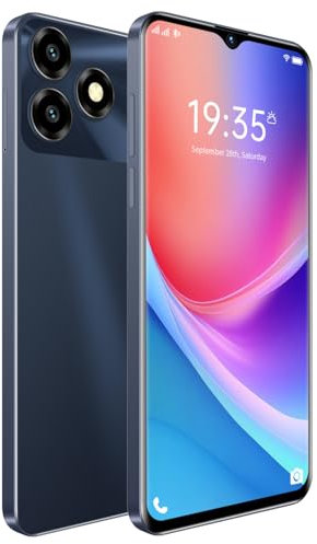 Fine Life Pro Téléphone déverrouillé, Smartphone 4G - LTE, Appareil Photo 2MP + 16MP, 4GB RAM, 128GB ROM, écran 6,52 Pouces,8 Cores CPU, sans contrat (Deep Grey)