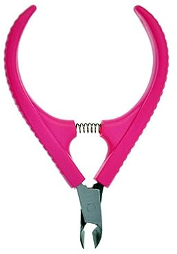 DECOMELODY Nagelhautzange Edelstahl Rosarot mit Feder Ergonomischer Rutschfester Griff Präziser Nagel und Zehennagelentferner für Maniküre und Pediküre