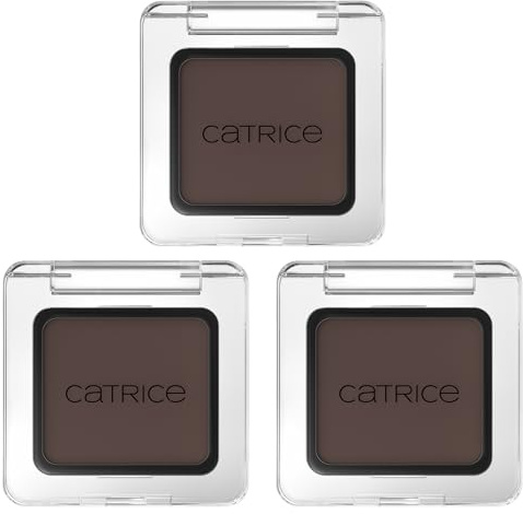 Catrice Art Couleurs Eyeshadow, Lidschatten, Nr. 500, Braun, hochpigmentiert, sofortiges Ergebnis, matt, vegan, ohne Mikroplastikpartikel, Nanopartikel frei, ohne Parfüm, 3er Pack (3x2g)