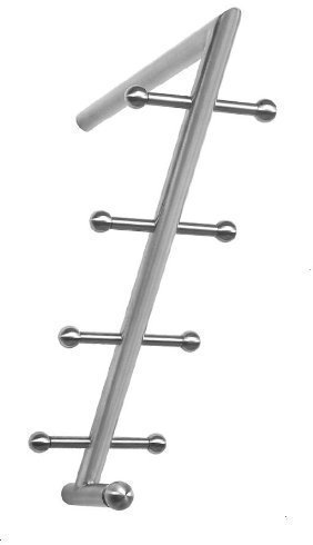 Garderobe Edelstahl Garderobenkonsole, Edelstahl matt gebürstet