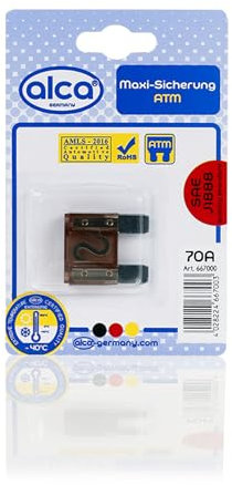 alca® Maxi-Sicherung 70A, 1 Stk. Im Blister 32V, braun