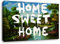 Wandbild von Banksy - Home Sweet Home - Banksy Graffiti - Leinwandbild auf Keilrahmen Pop Art Gemälde Kunstdruck Wandbild Leinwand Zimmerbild Flurbild Wohnzimmerbild (60x40cm)