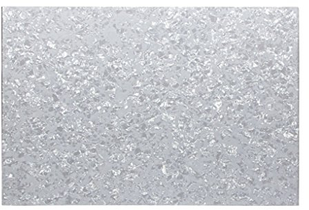 IKN Pickguard Material Blank E-Gitarren-Kratzplattenblatt für Custom ST TL TE Bass E-Gitarrenschutz, 4-lagig weiße Perle