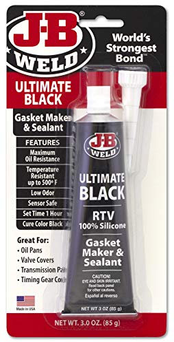 J-B Weld 32329 Ultimate Black RTV Silicone Gasket Maker and Sealant, 3. Fluid_Ounces