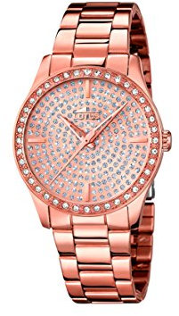 Lotus - 18136/1 - Montre Femme - Quartz - Analogique - Bracelet Acier Inoxydable plaqué Or Rose doré
