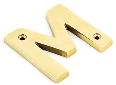 From the Anvil 83801M Letter M - Polished Brass