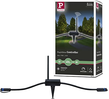 Paulmann Leuchten Paulmann 18010 Outdoor Plug & Shine Controller IP68 433MHz Kunststoff 180.11 Fernb