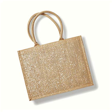 Westford Mill Jute-Tasche Shimmer Jute Shopper W437 Natural Gold 42 x 33 x 19 cm