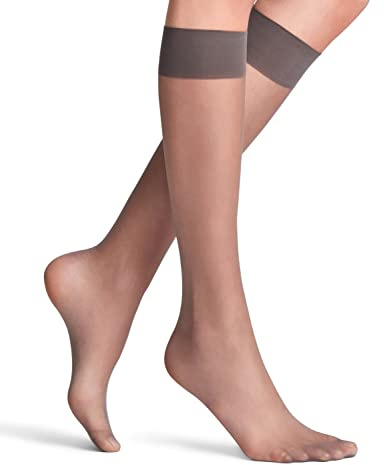 FALKE Seidenglatt Kniestrümpfe | transparent & glänzend