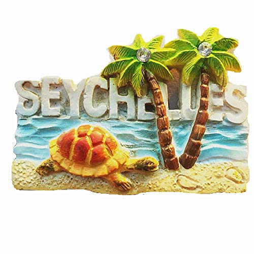 3D Praslin Seychellen Souvenir Kühlschrankmagnet, Home & Kitchen Dekoration Magnet Aufkleber touristische Souvenir Geschenk
