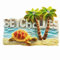 3D Praslin Seychellen Souvenir Kühlschrankmagnet, Home & Kitchen Dekoration Magnet Aufkleber touristische Souvenir Geschenk