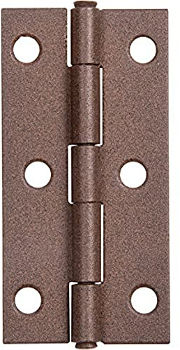 Alberts 301194 DURAVIS® Scharnier | schmal | rostbraun duplexbeschichtet | Größe 80 x 40 x 1,25 mm
