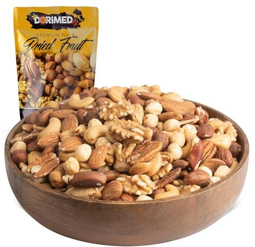 Miscela di noci 1 Kg (mandorle, nocciole, Anacardi, noci Pecan, noci del Brasile e gherigli di noce)