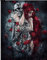 5d Diamant Painting Kit DIY Halloween Stil Handgemachtes Klebebild mit Digitale Sets Kreuzstich Wanddekoration (46 * 36CM)