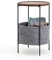 PIAOLING Home Beistelltisch Nordic Einfache Couchtisch Nacht Lagerung Kleiner Couchtisch aus Metall Nussbaum Farbstudie Kleinen Kaffeetischtuch Aufbewahrungstasche Langlebiger Couchtisch