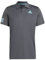Adidas Men's Club 3STR Polo Shirt, Grey six/Pulse Aqua, S