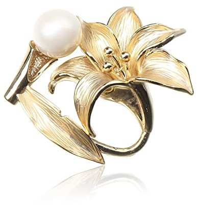 Brosche Clips Broschen Anstecknadel Broschennadel Dekorative Europäische Und Amerikanische Retro-Imitation Perlgrau Goldfisch Hirsch Totes Blatt Zweig Ring Mulan Herren- Und Damenanzug Brosche Anhänge
