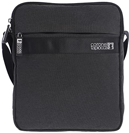 Coronel Tapiocca Herren Bolso Bandolera para Hombre Amancio Umhängetasche Schultertasche Tasche Messenger Bag Handtaschen-Umhangestachsche Handytasche, Schwarz