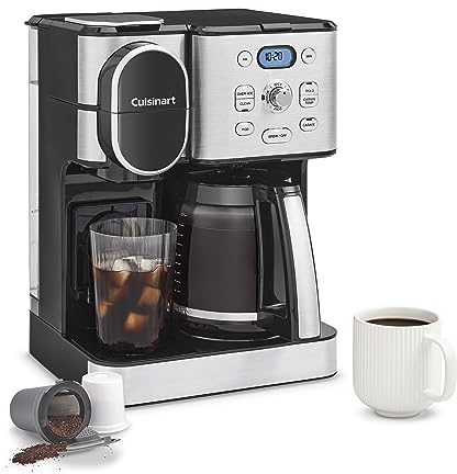 Cuisinart Coffee Center Combo cafetière en acier inoxydable
