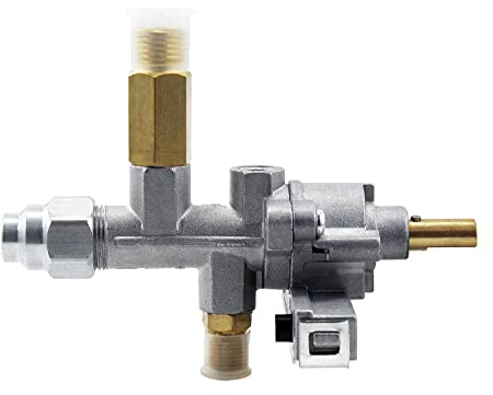 predolo Gassicherheitsregelventil, Einlass G1/4-Gewinde, Auslass M10x1 Außengewinde, Regelventil für Grillersatz