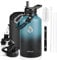 RAYMYLO Insulated Water Bottle 64 oz, Triple Wall Vacuum Stainless Steel (Cold for 48 Hrs), Leak Proof & Non-BPA, Half Gallon Water Flask Jug with Paracord Handle & Straw Spout Lids