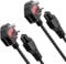 6FT(1.8m) Long Laptop Power Cord, 10A 125V Power Cord, 3 Prong Mickey Mous AC Power Cord Compatible with HP, Dell, Acer, Lenovo, Asus Computer, Projector, Monitor, Scooter Power Cable, 2Pack