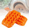 COSTWAY Tappetino di Trazione 2 Pezzi, Carico 10T, Piastre di Trazione per SUV Camper Auto Camion, Tavola di Recupero per Piste Offroad, per Sabbia, Neve, Fango (Arancione, 58 x 31 x 6 cm)
