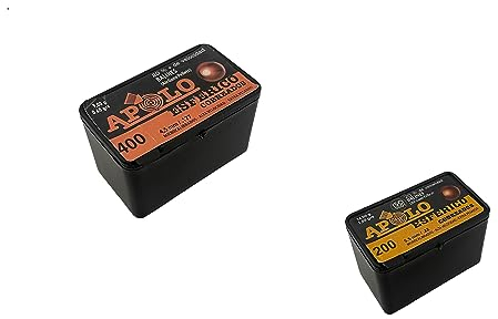 Apolo Diabolos & Stahlrundkugeln: Premium Munition Kal. 4,5mm & 5,5mm für Luftgewehr, Luftpistole, CO2-Waffen - inklusive ausgefallener Modelle (5,5mm / .22, BB's Esferico verkupfert - 400 STK.)