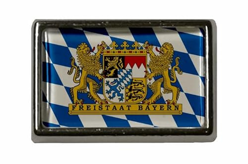 U24 Pin Freistaat Bayern Flaggenpin Anstecker Anstecknadel Fahne Flagge