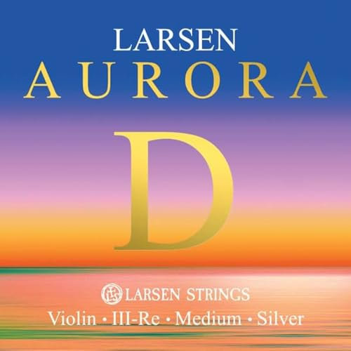 LARSEN STRINGS Aurora Corde per violino D Argento 4/4 Medio