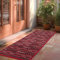 Biscpro Dirt Trapper Door Mats Indoor, Non-slip Barrier Mats for Indoor Outdoor, Super Absorbent Entrance Large Rug Machine Washable Soft Floor Carpet for Front Back door, Red, 50 x 120 cm