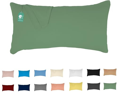 livessa Kissen 40x80 mit Bezug - Kissen mit Kissenbezug aus%100 Baumwolle, Verdeckter Reißverschluss an der Langen Seite