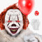 IEEILULU Maschera Clown Horror, Pennywise Maschera Halloween Horror con Occhi Luminosi, Perfetto per Eventi Horror di Halloween e Feste in Maschera