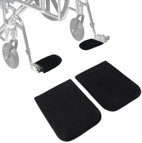 Repose-pieds pour Fauteuil Roulant, 2 Pièces, Housse de Repose-pieds pour Fauteuil Roulant âgé, Empêche le Glissement, évite les Rayures, Coussinet de Protection pour la Plupart