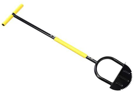 Lawn Edging Tool 96.5cm Saw-Tooth Lawn Edger T-Grip Half Moon Lawn Edger Long Handled Edging Knife for Grass Lawn Edging