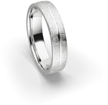 Kolibri Rings Sterling Silber 925 Eismatt Ring Ehering Verlobungsring Partnerring Freundschaftsring - Inkl. Gratis Gravur und Etui