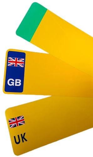 Personalised Standard UK Number Acrylic Plate & Stickers - Customised Front, Rear, or Pair Plates for Automotive, Home, or Outdoor Use