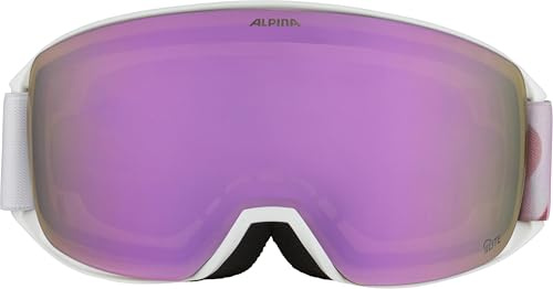 ALPINA NAKISKA Q-LITE - verspiegelte, kontrastverstärkende OTG Skibrille mit 100% UV-Schutz für Erwachsene - Rahmengröße M
