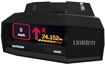 Uniden R8W (new Model) Extreme Long Range Laser/Radar Detector, 360° Awareness, Directional Arrows, Wi-Fi, Bluetooth, GPS, Real-Time Voice Alerts, Red Light & Speed Camera Alerts, R/TACH App