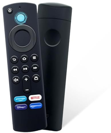 Kayserena Fire Stick Remote Replacement 3rd Gen with Alexa Voice Function – Compatible with AMZ Smart TVs Stick 4K/Max, Lite, Cube & Smart TVs (Not for 1st/2nd Gen or Smart TV Edition)