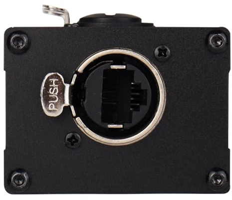Lafeier 1Pair 4-Channel 3-Pin XLR or 6.3Mm Audio and over Network Cable Extender,DMX512 Signal Extender Male+ Female