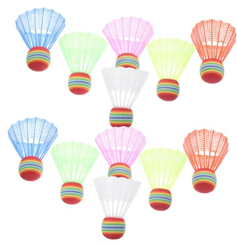 Kunststoff Badminton Schaumstoff Federbälle 30 Stück Einschulung Deko | Leicht zu Greifen, Leicht zu Verstauen, für Kinder, Familie, Gemeinschaft, Drinnen und Draußen