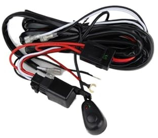12 V 180 W 40 A Relaiskabelbaum Auto Motorrad LKW LED-Arbeitslichtleiste Halogenscheinwerfer 4x4 Scheinwerferschalter für 2 Lampen